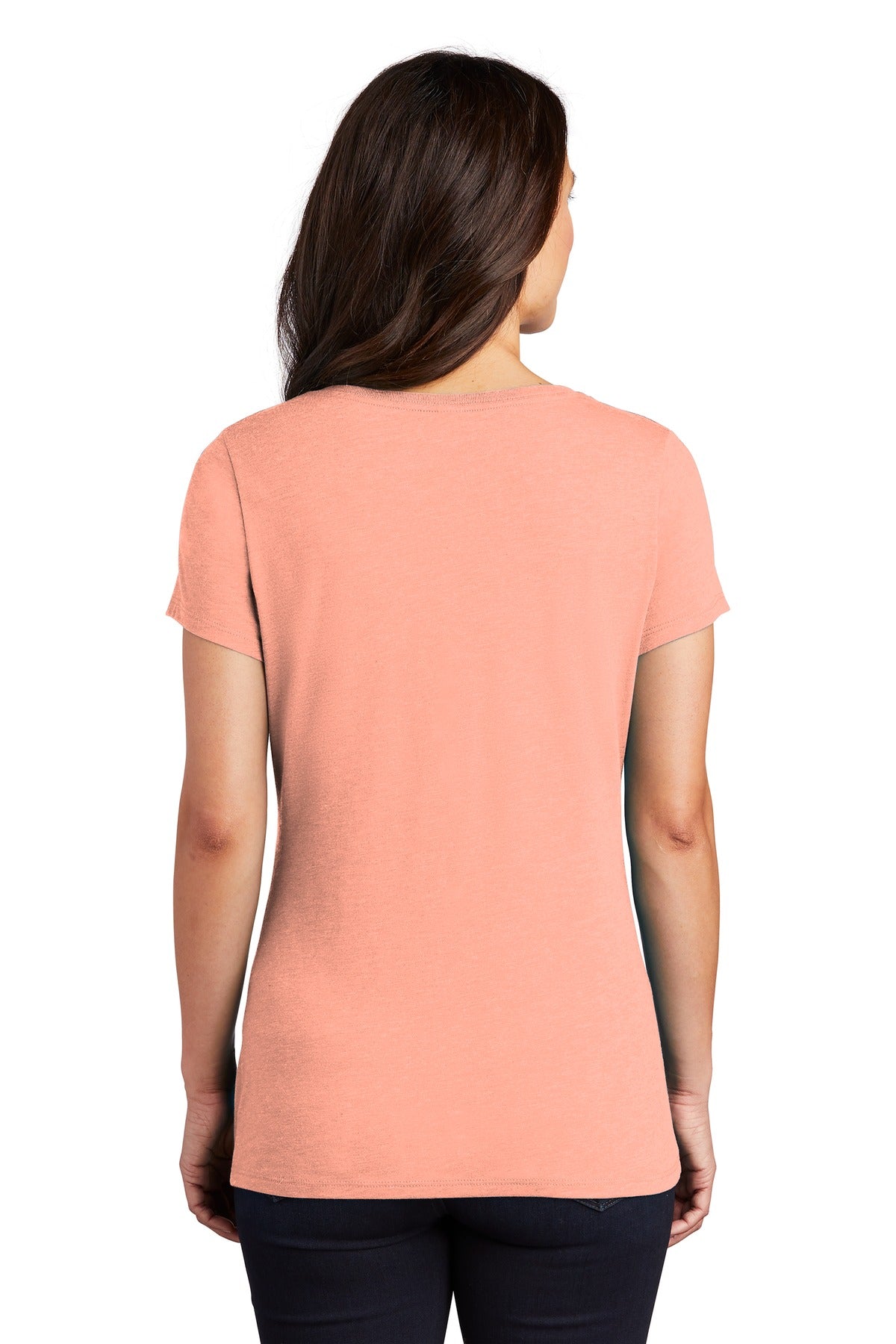 District Women's Perfect Tri V-Neck Tee. DM1350L District