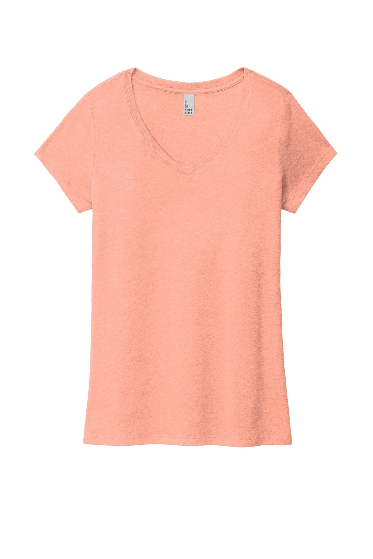 District Women's Perfect Tri V-Neck Tee. DM1350L District
