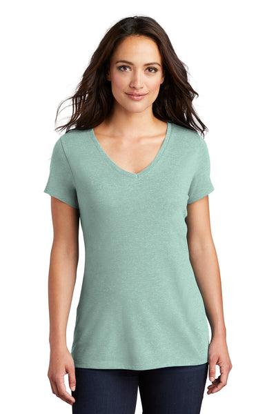 District Women's Perfect Tri V-Neck Tee. DM1350L