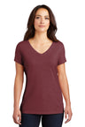 District Women's Perfect Tri V-Neck Tee. DM1350L District