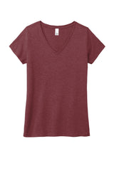 District Women's Perfect Tri V-Neck Tee. DM1350L District