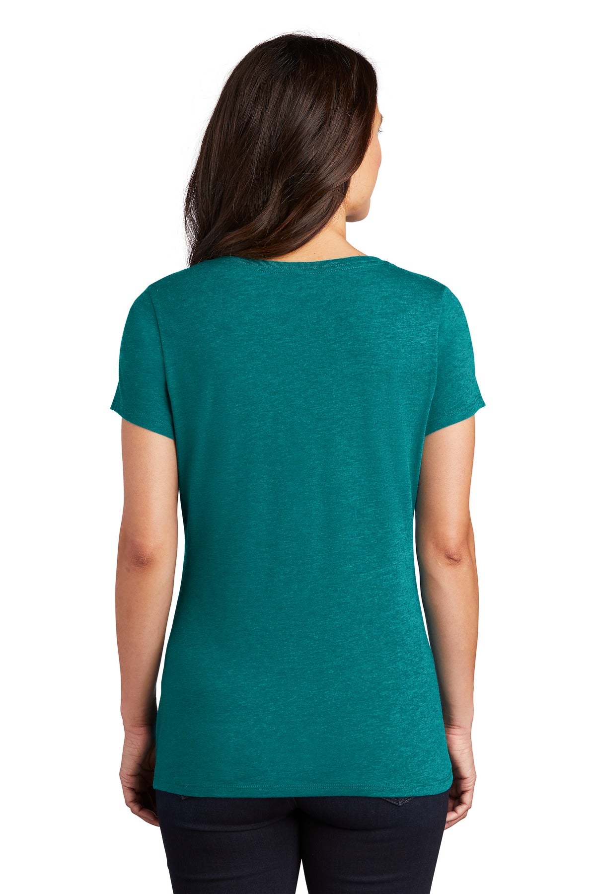 District Women's Perfect Tri V-Neck Tee. DM1350L District