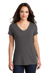 District Women's Perfect Tri V-Neck Tee. DM1350L District