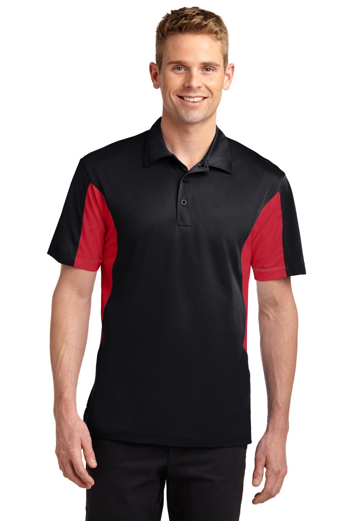 Sport-Tek Men's Side Blocked Micropique Sport-Wick Polo. ST655 2 of 2