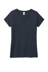 District Women's Perfect Tri V-Neck Tee. DM1350L District