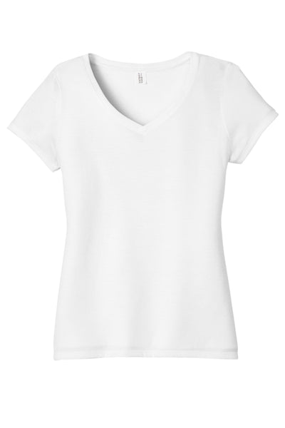 District Women's Perfect Tri V-Neck Tee. DM1350L 1of2