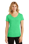 District Women's Perfect Tri V-Neck Tee. DM1350L 1of2 District