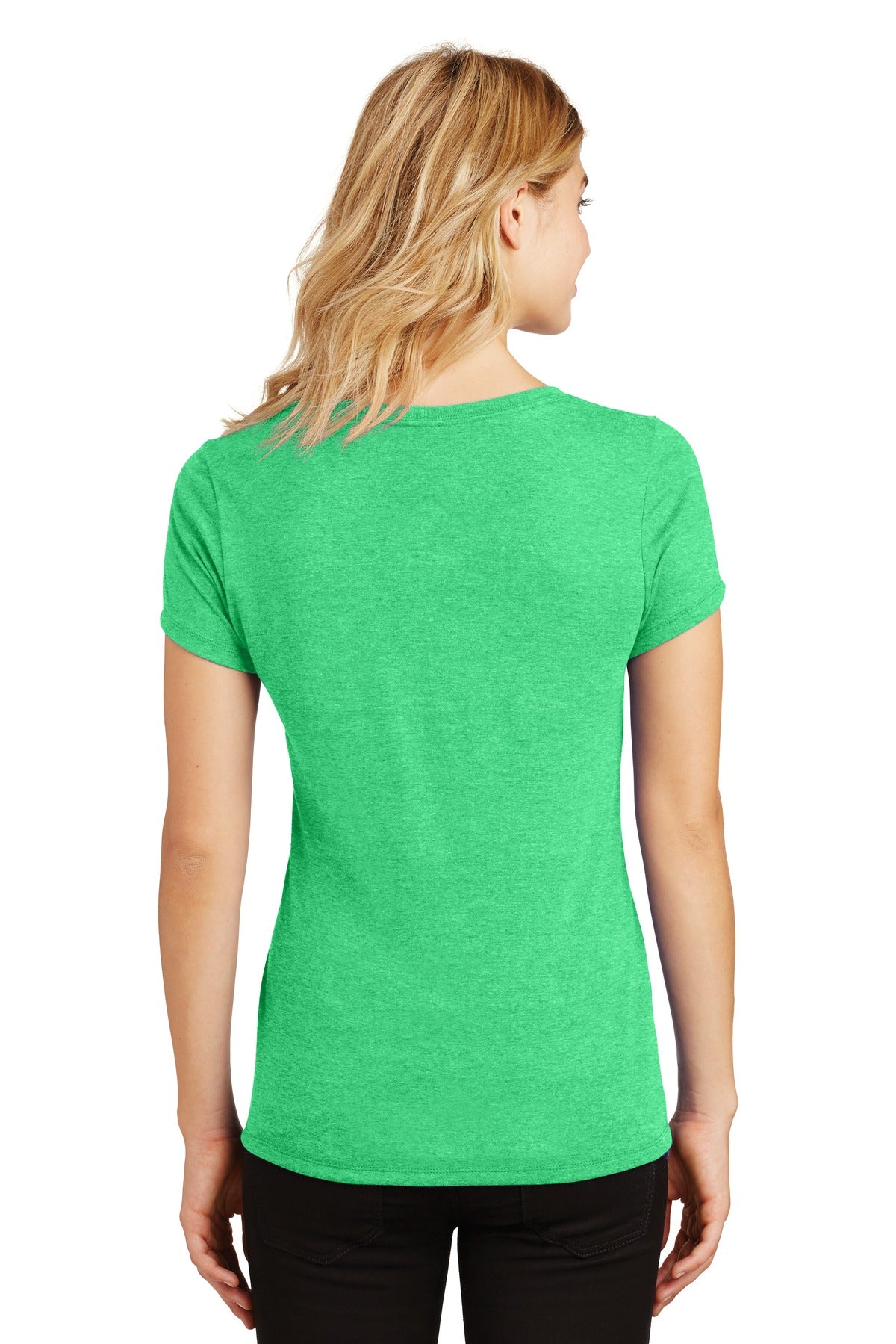 District Women's Perfect Tri V-Neck Tee. DM1350L 1of2 District