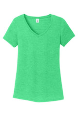 District Women's Perfect Tri V-Neck Tee. DM1350L 1of2 District