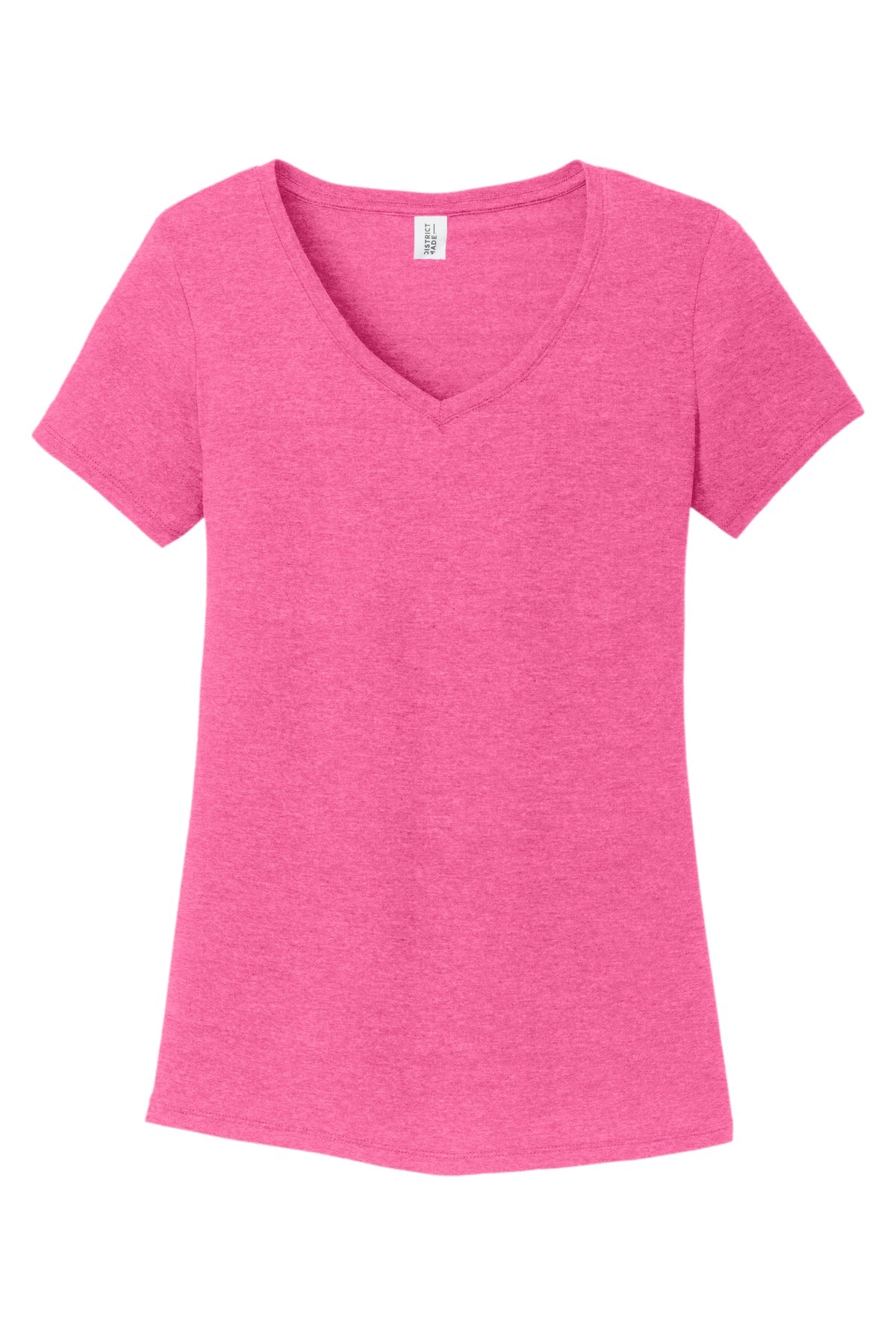 District Women's Perfect Tri V-Neck Tee. DM1350L 1of2 District
