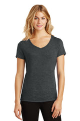 District Women's Perfect Tri V-Neck Tee. DM1350L 1of2 District