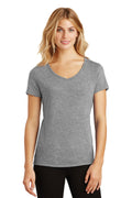District Women's Perfect Tri V-Neck Tee. DM1350L 1of2 District