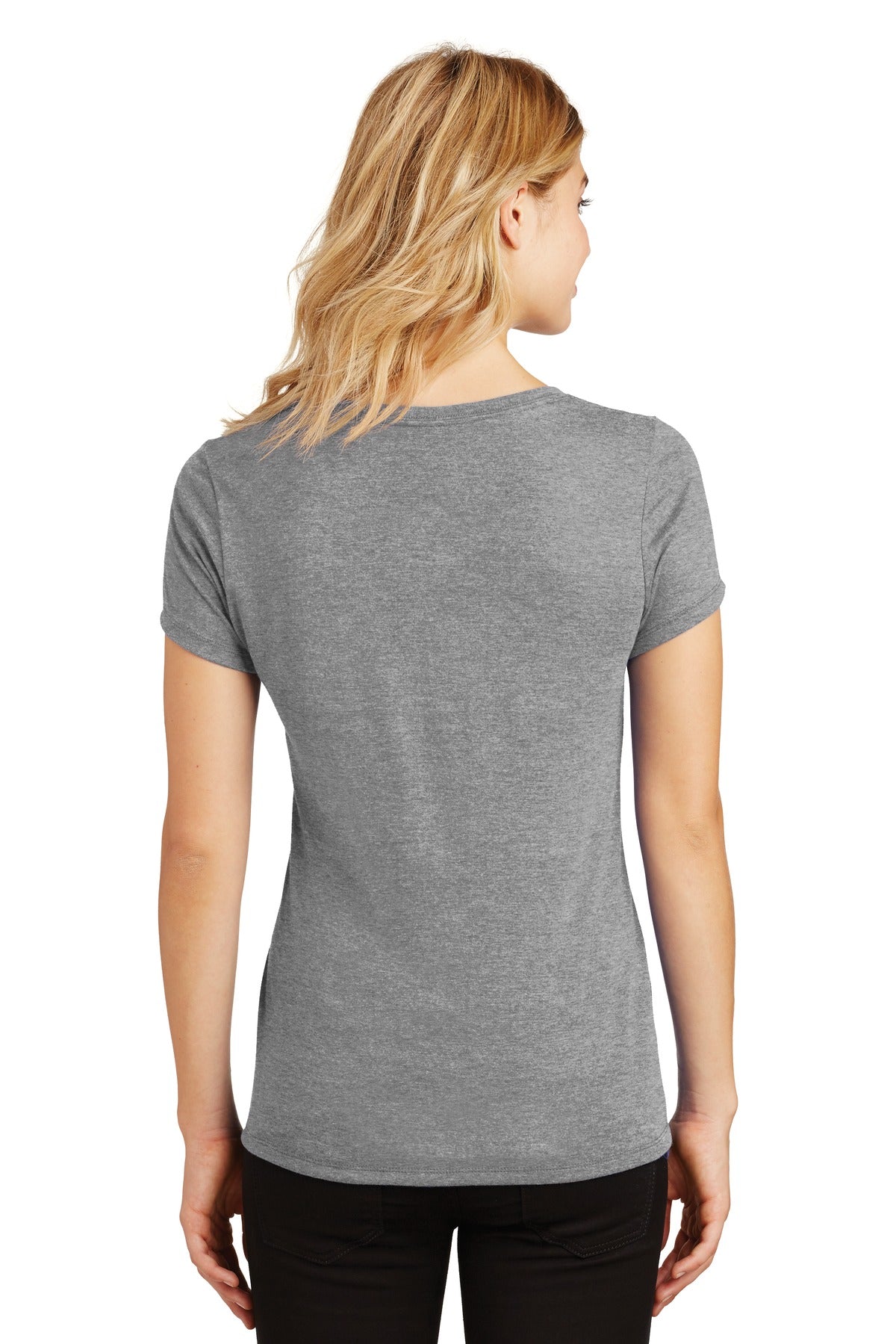 District Women's Perfect Tri V-Neck Tee. DM1350L 1of2 District