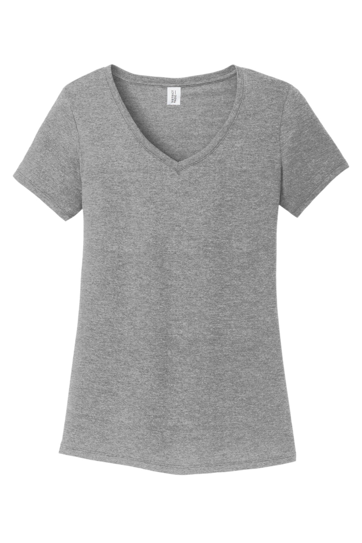 District Women's Perfect Tri V-Neck Tee. DM1350L 1of2 District