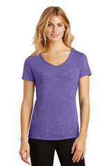 District Women's Perfect Tri V-Neck Tee. DM1350L 1of2 District