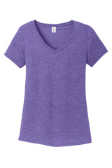 District Women's Perfect Tri V-Neck Tee. DM1350L 1of2 District