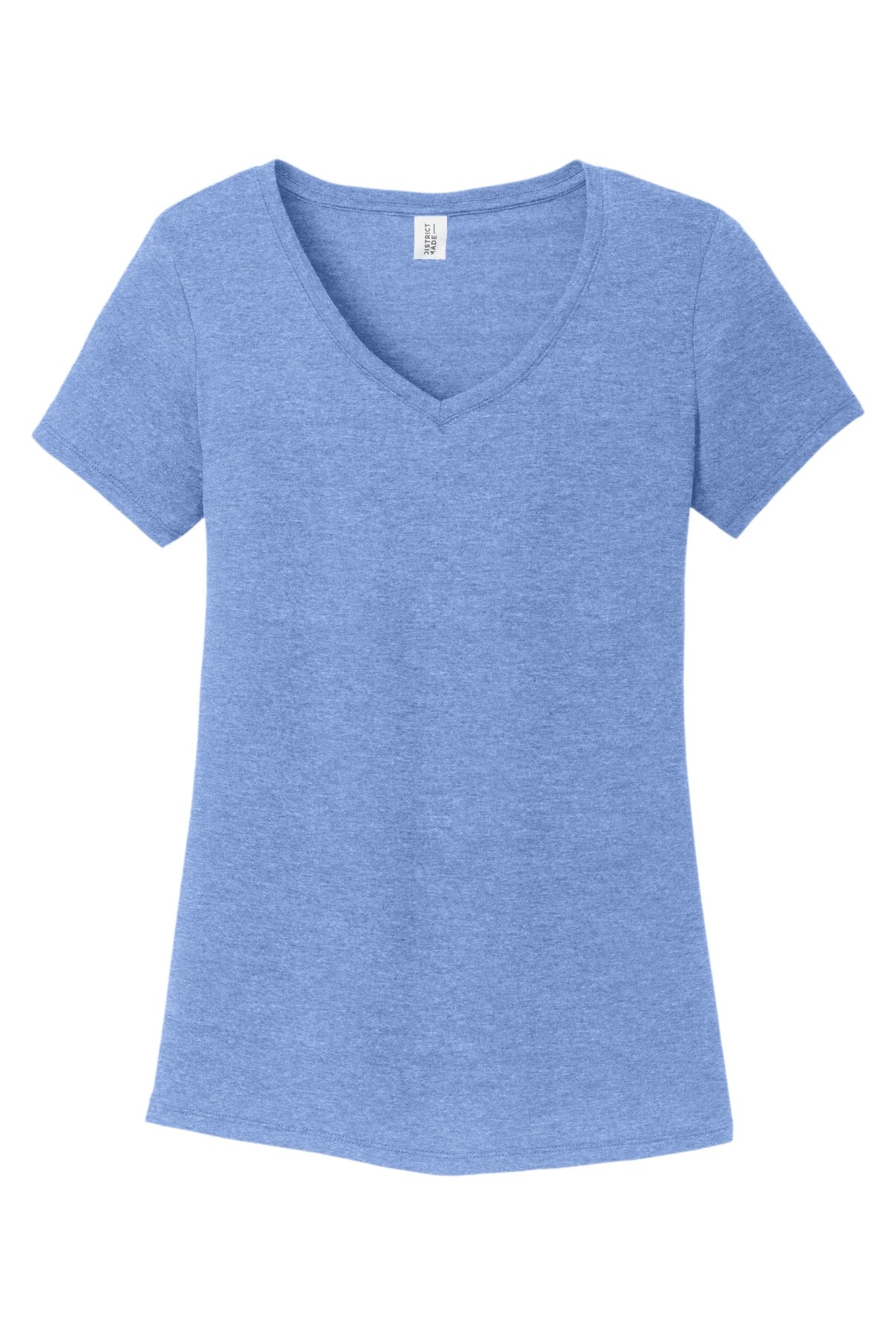 District Women's Perfect Tri V-Neck Tee. DM1350L 1of2 District