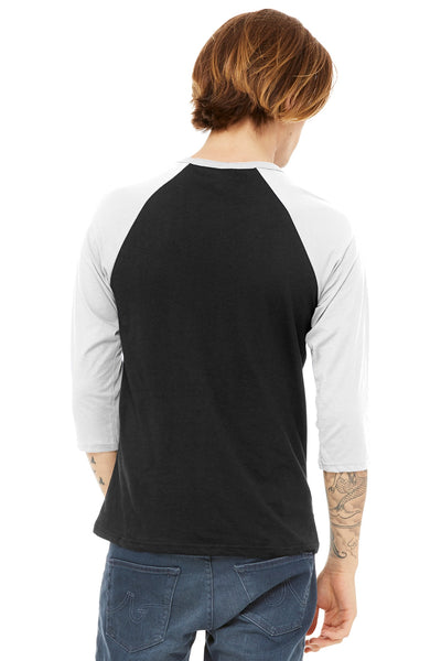 BELLA+CANVAS  Men's 3/4-Sleeve Baseball Tee. BC3200 1 of 2
