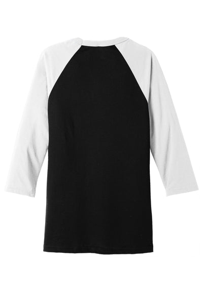 BELLA+CANVAS  Men's 3/4-Sleeve Baseball Tee. BC3200 1 of 2