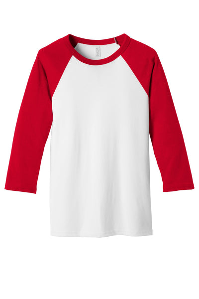 BELLA+CANVAS  Men's 3/4-Sleeve Baseball Tee. BC3200 1 of 2