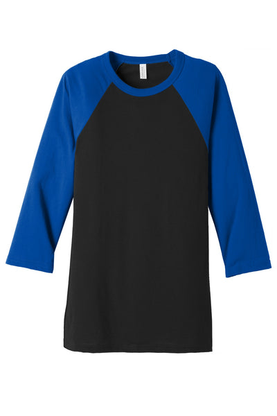 BELLA+CANVAS  Men's 3/4-Sleeve Baseball Tee. BC3200 1 of 2