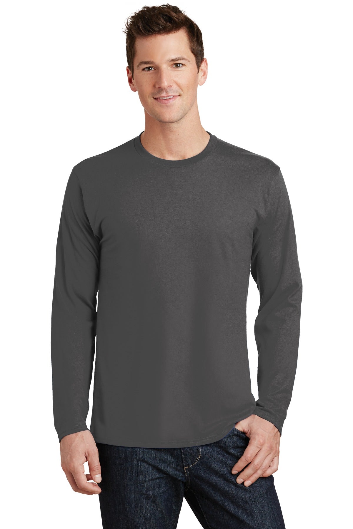 Port & Company Men's Long Sleeve Fan Favorite Tee. PC450LS 1of2 Port & Company