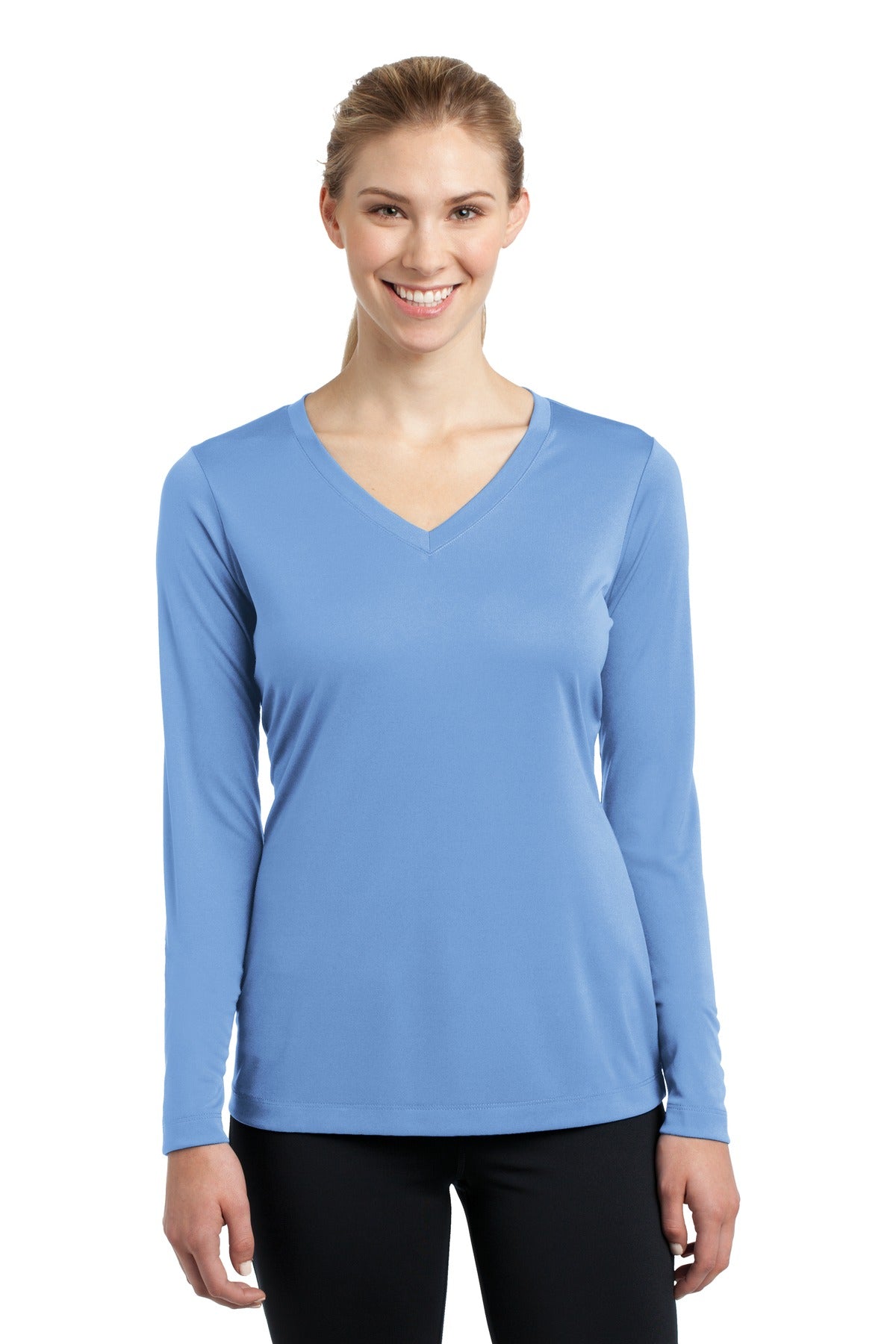 Sport-Tek Women's Long Sleeve PosiCharge Competitor V-Neck Tee LST353LS