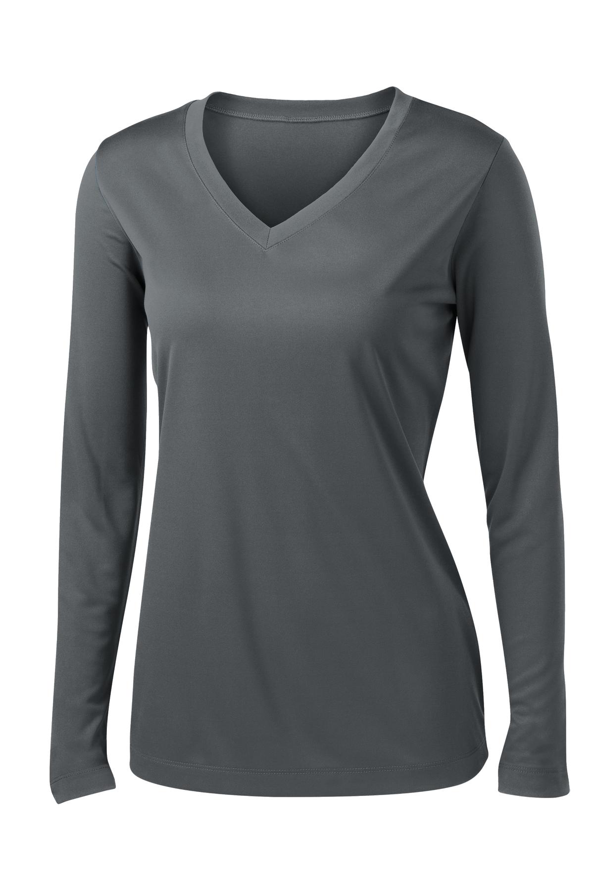 Sport-Tek Women's Long Sleeve PosiCharge Competitor V-Neck Tee LST353LS