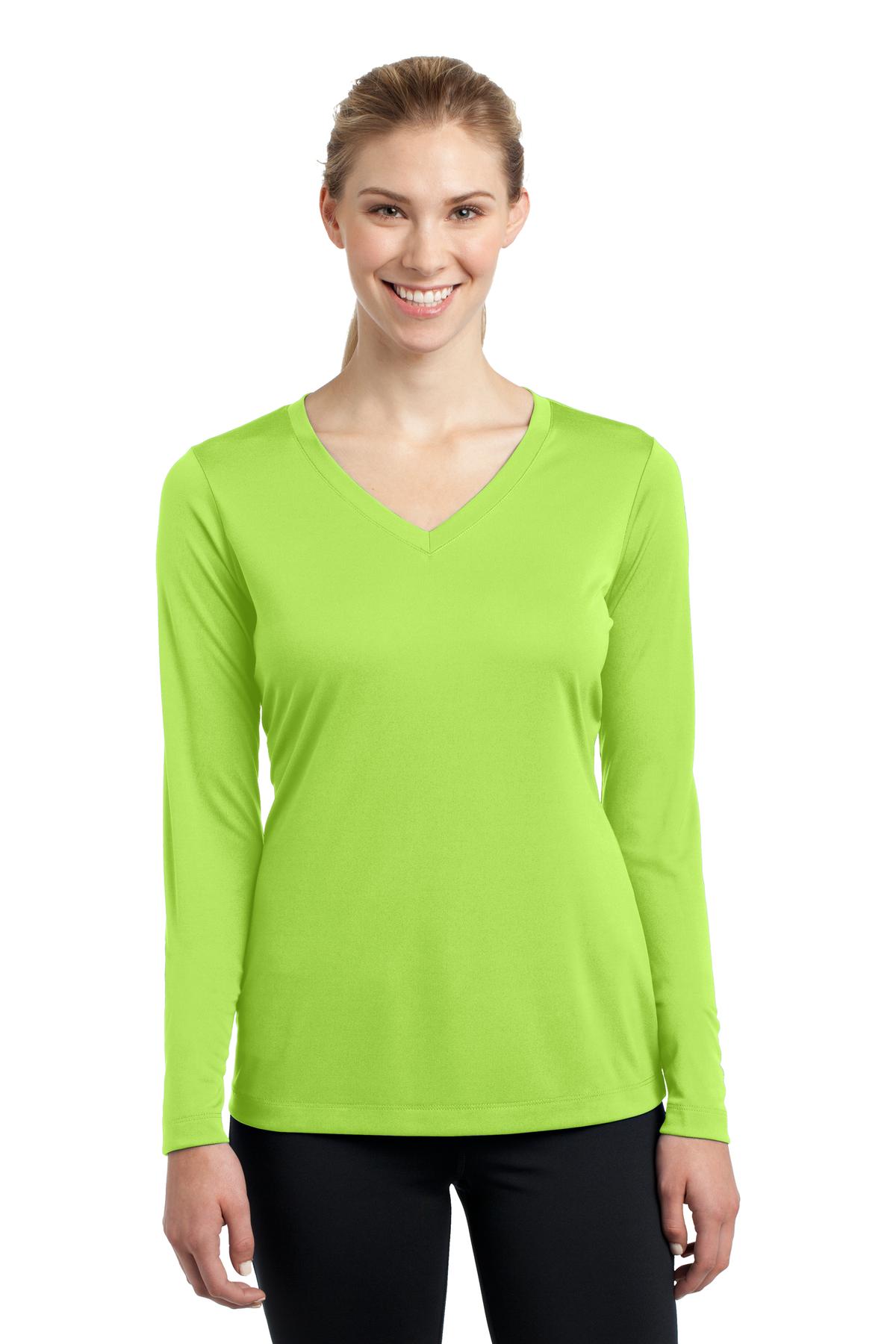 Sport-Tek Women's Long Sleeve PosiCharge Competitor V-Neck Tee LST353LS