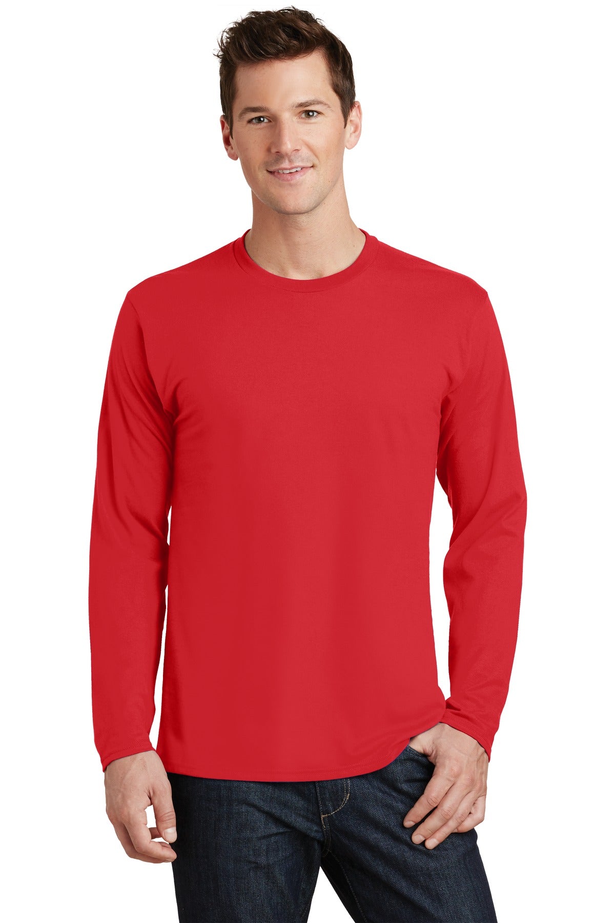Port & Company Men's Long Sleeve Fan Favorite Tee. PC450LS 1of2 Port & Company