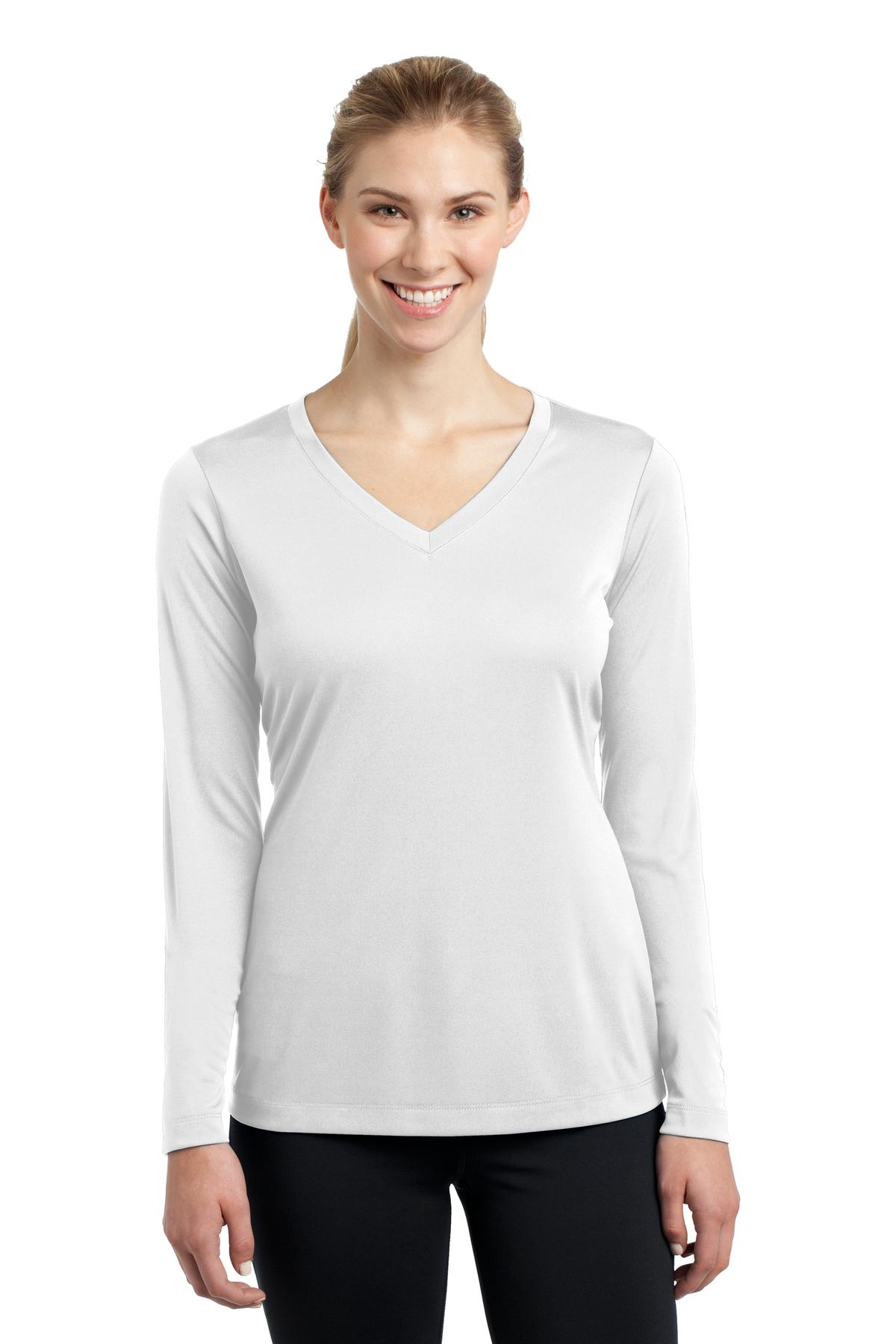 Sport-Tek Women's Long Sleeve PosiCharge Competitor V-Neck Tee LST353LS