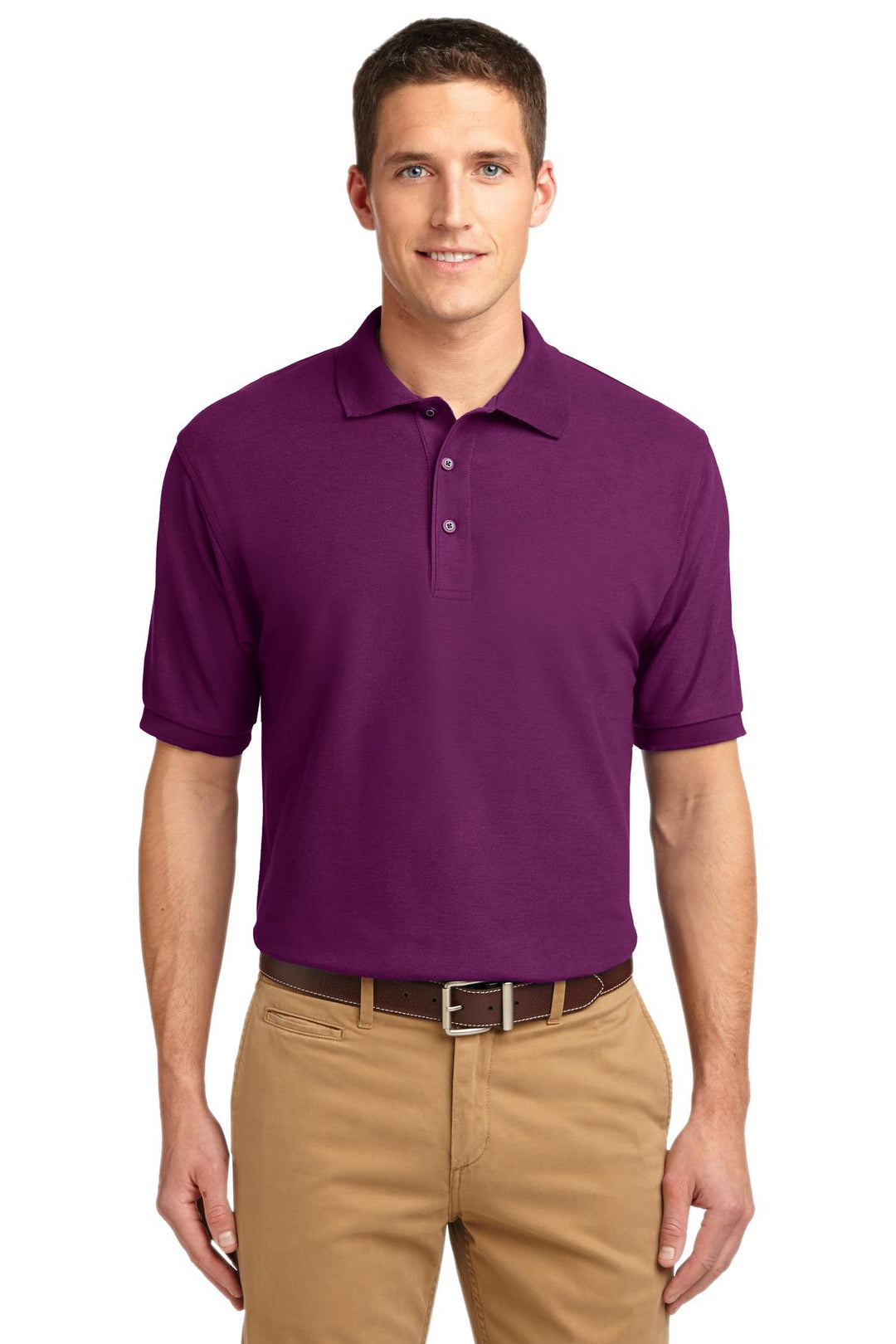 Port Authority Men's Extended Size Silk Touch Polo.  K500ES 2of2