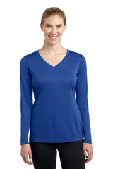 Sport-Tek Women's Long Sleeve PosiCharge Competitor V-Neck Tee LST353LS