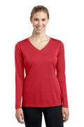 Sport-Tek Women's Long Sleeve PosiCharge Competitor V-Neck Tee LST353LS