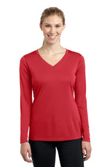 Sport-Tek Women's Long Sleeve PosiCharge Competitor V-Neck Tee LST353LS