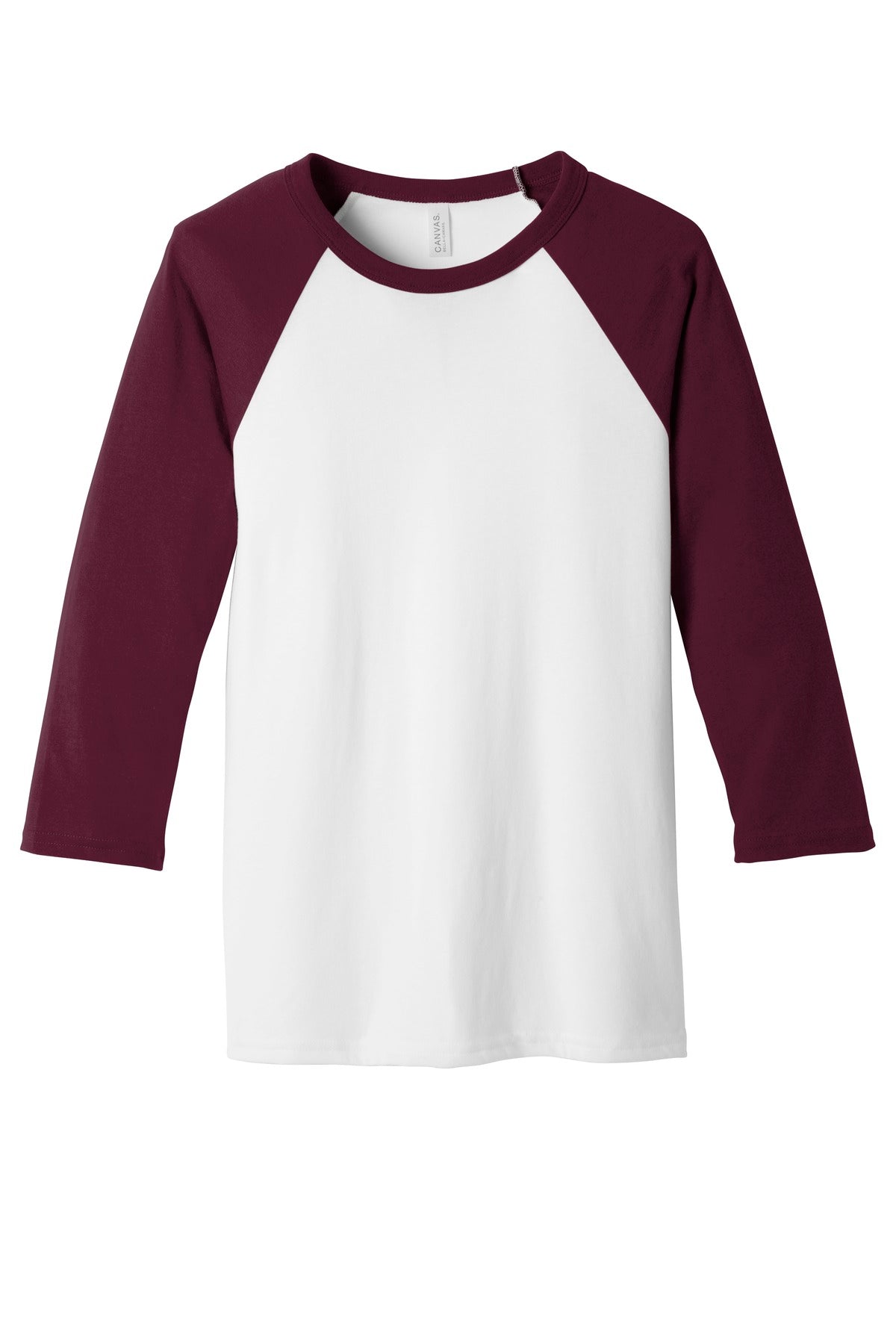 BELLA+CANVAS Men's 3/4-Sleeve Baseball Tee. BC3200 1 of 2 BELLA + CANVAS