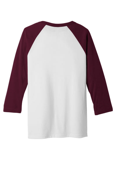 BELLA+CANVAS  Men's 3/4-Sleeve Baseball Tee. BC3200 1 of 2