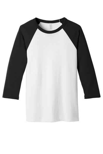 BELLA+CANVAS  Men's 3/4-Sleeve Baseball Tee. BC3200 1 of 2