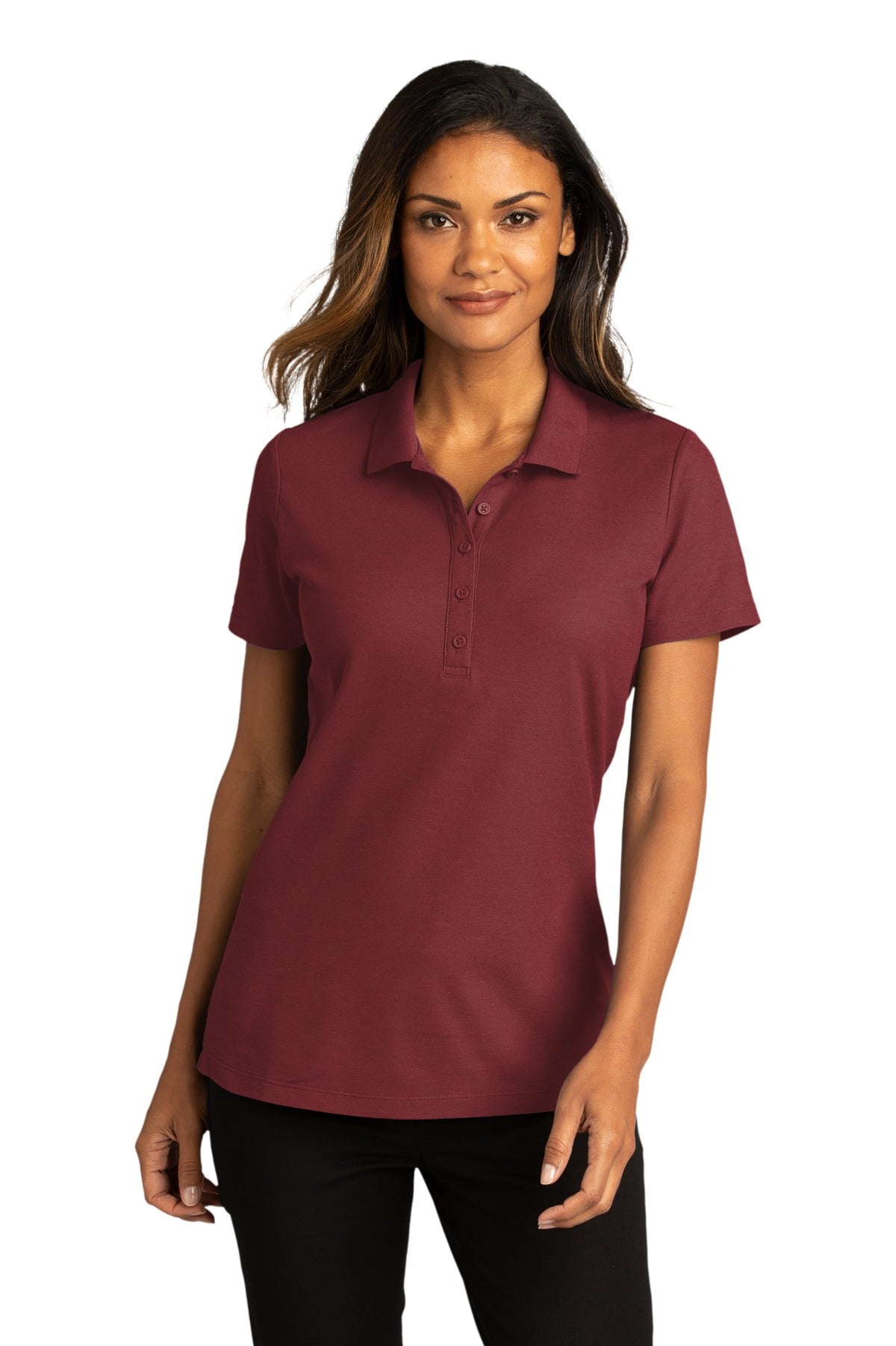 Port Authority  Women's SuperPro React Polo. LK810 1 of 2