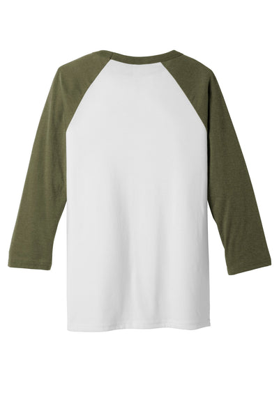 BELLA+CANVAS  Men's 3/4-Sleeve Baseball Tee. BC3200 1 of 2