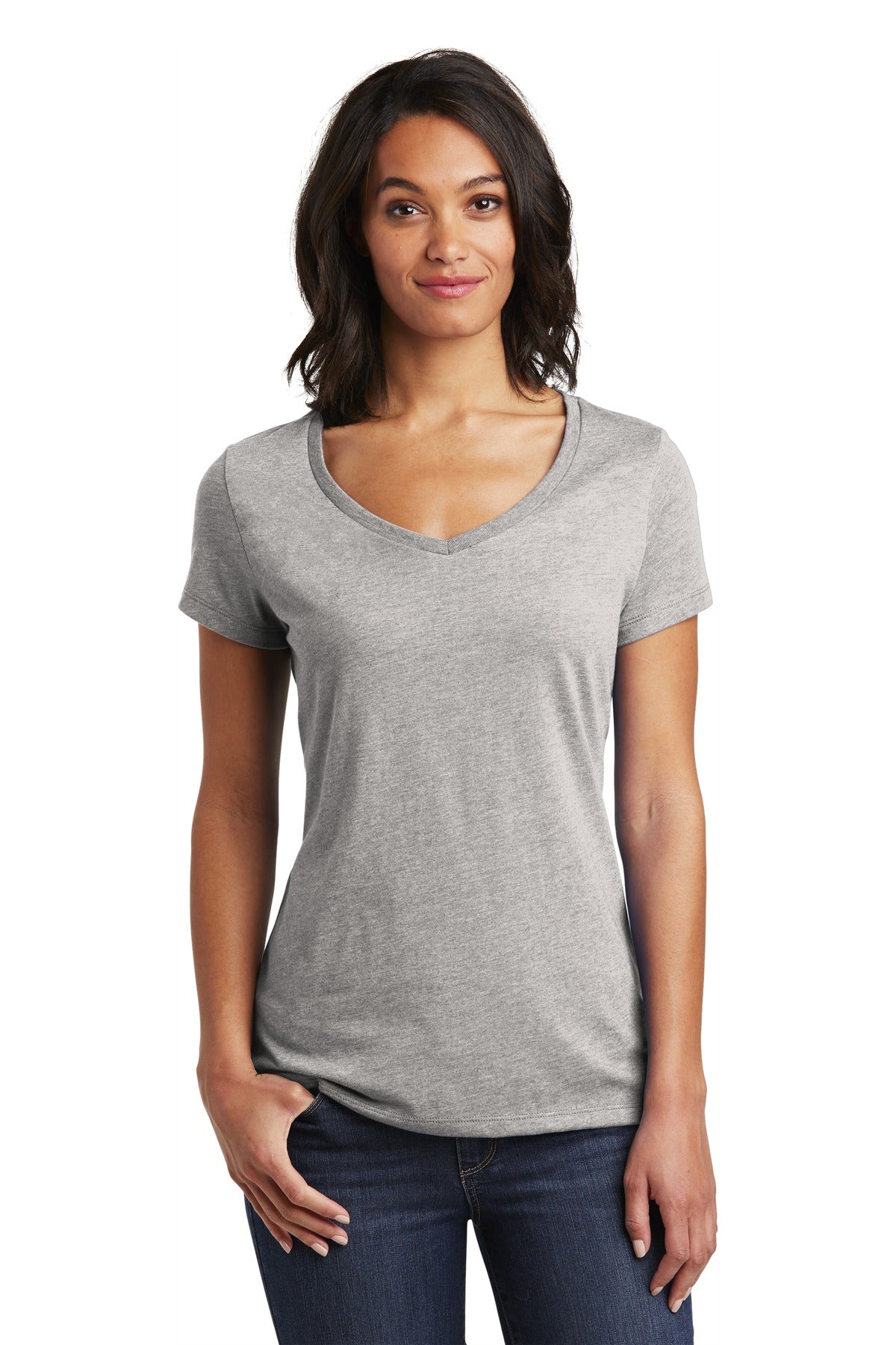District Women's Very Important Tee V-Neck. DT6503 District