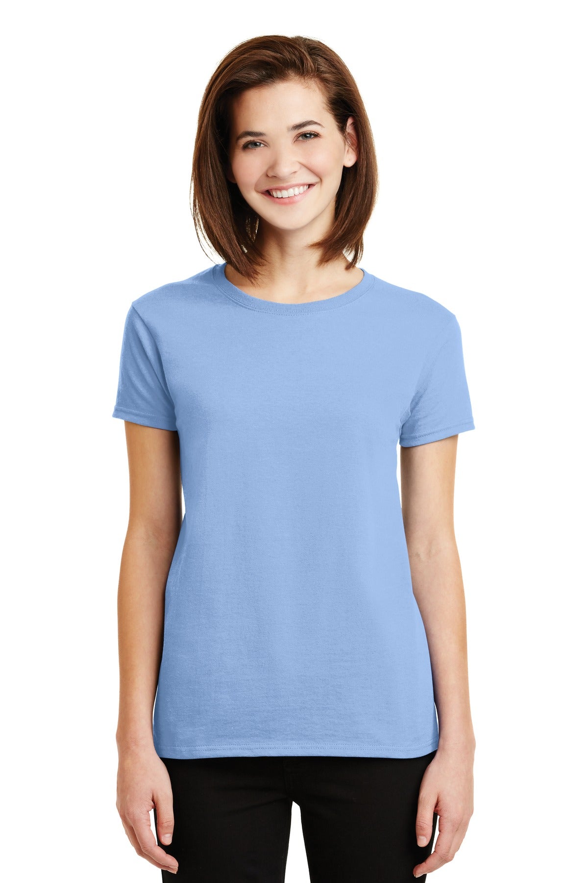 Gildan Ladies Ultra Cotton 100% Cotton T-Shirt. 2000L 2 of 2 Gildan