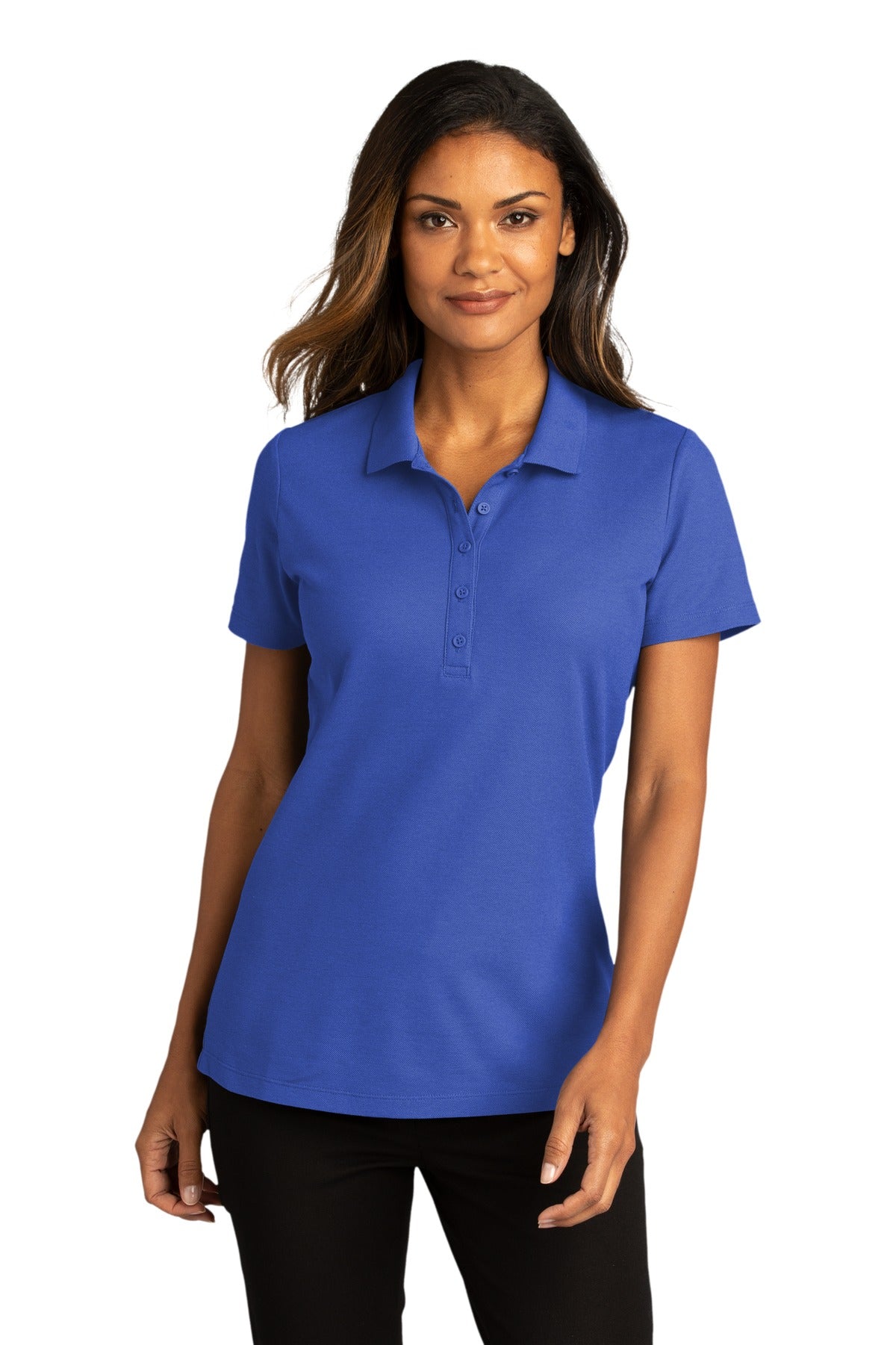 Port Authority  Women's SuperPro React Polo. LK810 1 of 2