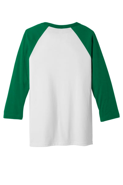 BELLA+CANVAS  Men's 3/4-Sleeve Baseball Tee. BC3200 1 of 2