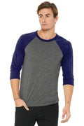 BELLA+CANVAS Men's 3/4-Sleeve Baseball Tee. BC3200 Mens Apparel Shirts & Tops