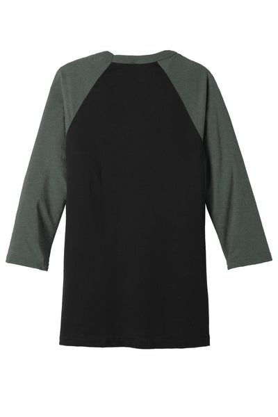 BELLA+CANVAS  Men's 3/4-Sleeve Baseball Tee. BC3200 1 of 2