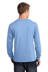 Port & Company Men's Long Sleeve Core Cotton Tee. PC54LS Mens Apparel Shirts & Tops