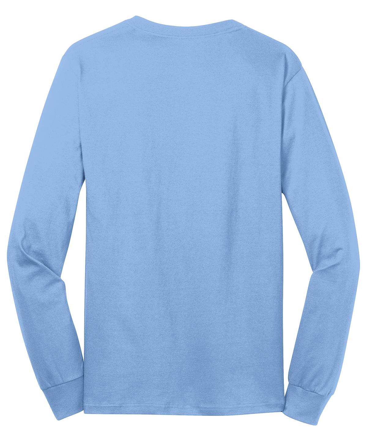 Port & Company Men's Long Sleeve Core Cotton Tee. PC54LS Mens Apparel Shirts & Tops
