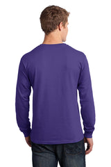 Port & Company Men's Long Sleeve Core Cotton Tee. PC54LS Mens Apparel Shirts & Tops
