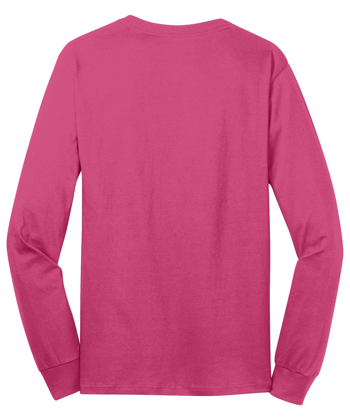Port & Company Men's Long Sleeve Core Cotton Tee. PC54LS Mens Apparel Shirts & Tops